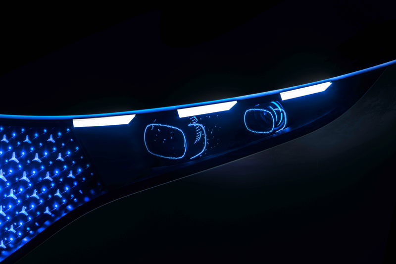Illustration for article titled The Mercedes-Benz Vision EQS Sets Up An All-Electric S-Class And The Lighting Is Wild